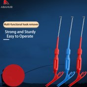 Resim ABAHUB 3-in-1 Balıkçılık Düğümü Bağlama Aracı - Hızlı saç tokası Çıkarıcı ve Döngü Düğümü Cihazı, Dayanıklı Paslanmaz Çelik, Kullanımı Kolay, Şükran Günü ve Babalar Günü Hediyeleri için İdeal, Balıkçılık Aksesuarı, Pil Olmadan 