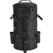 Resim Tenfowee Çok Amaçlı Balıkçı Sırt Çantası: 23 Litre Kapasiteli, Ayarlanabilir Omuz Askılı, Profesyonel Balık Ekipmanları İçin İdeal Siyah 