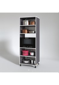 Resim Kenzlife fırın dolabı müzeyyen gri 180*65*50 mutfak XLARGE ayaklı 