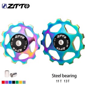 Resim ZTTO MTB Yol Bisikleti Arka Derailleur Jockey Tekerleği - 11T/13T Alüminyum Alaşımlı CNC Kılavuz Rulman Idler, 4mm/5mm/6mm, Kırmızı, Dayanıklı ve Hafif Tasarım, Pürüzsüz Bisiklet Deneyimi için, Bisiklet Aksesuarları, Şık Bisiklet Aksesuarı 
