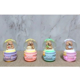 Resim Kapibara Tasarımlı Işıklı Kar Küresi Alk5022 01 