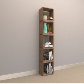 Resim Rafkestir Paris Suntalam Kitaplık ( 32 X 167 Cm ) Kafkas Meşe ( Mat ) 