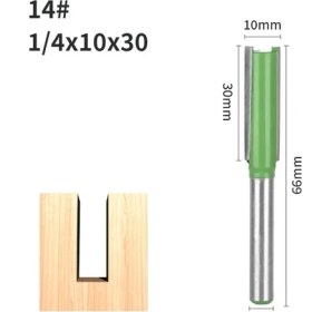 Resim 2Liyao 6.35X10X30 Yusun Düz Bit Yönlendirici Bit Karbür Kesiciler Ağaç Işleme Freze Kesicisi Ahşap Bit Yüz Değirmeni Ahşap Kesiciler End Mill (Yurt Dışından) 