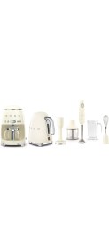 Resim smeg Krem Kettle-Filtre Kahve Makinesi ve El Blender Seti 