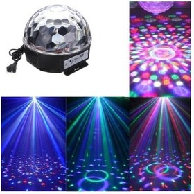 Resim Pazariz Bluetoothlu Led Küre Kristal Disko Topu Dönen Renkli Hoparlör Led 