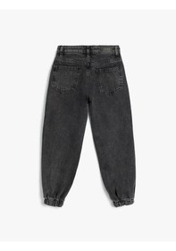 Resim Koton Kız Çocuk Jean Pantolon Siyah 5wkg40090ad 25ky59003298 Y5901 Siyah 