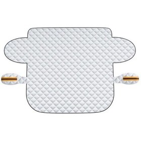 Resim Mıknatıslı Araç Ön Camı Kar Örtüsü Güneşe Dayanıklı Anti-frost Katlanabilir Evrensel Oto Suv Kış Ön Cam Buz Kapak Koruma Koruyucu B 