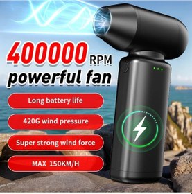 Resim Sunshine022 400000 Rpm Usb Şarjlı Turbo Jet Fan Taşınabilir Saç Kurutma Üfleyici 
