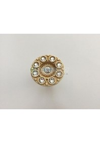 Resim Swarovski Taşlı Tekli Mini A.altın Krem 