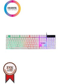 Resim Torima TK-03 Kablolu Gaming Klavye Beyaz 