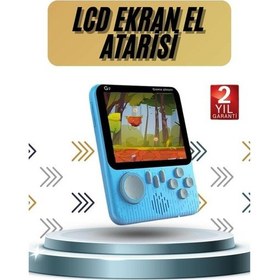 Resim 3.5 İnç Mini Atari Taşınabilir Oyun Konsolu 666 Adet Retro Oyun 