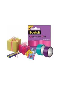 Resim 3m Scotch Turkuaz Mavi Renkli Dekoratif Bant 19mmx7,62m 1 Adet 