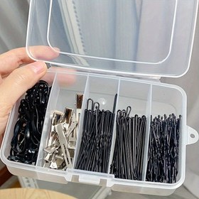 Resim 1/4 adet Kompakt 5 Bölmeli Saklama Kutusu - Şeffaf, Toz Geçirmez Takı ve Küçük Eşya Düzenleyici Seyahat ve Günlük Kullanım İçin 