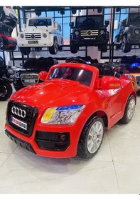 Resim Audi Akülü Araba 0-6 Yaş Kırmızı 