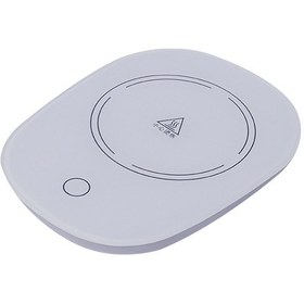 Resim Tenfowee 55 C Akıllı Isıtıcı Bardak Altı - Yerel 220v Şarj, Kütle Sensörü, Tek Tuşlu Kontrol, Evcil Fırıncı Elips Beyaz 