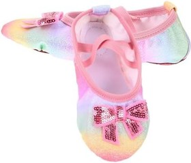 Resim LIFKOME 1 Çift Çocuk Dans Ayakkabıları Kızlar Için Dans Ayakkabıları Kızlar Bale Yürümeye Başlayan Bale Kız Için çı 