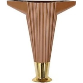 Resim Dolaylaryapimarket 12-15 Cm Plastik Ayak Mobilya Kanepe Tv Ünitesi Ayağı Kahve Gold 