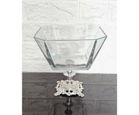 Resim Atabey Home 3'lü Gümüş Çeyiz Seti & Sunum Seti & Kurabiyelik & Meyvelik & Pasta Servisi 