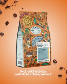 Resim Coach Coffee Tanzanya Kilimanjaro - Moshi Washed Dark - 1000 gr / Moka Pot 