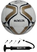 Resim Delta Pro League El Dikişli 5 Numara Futbol Topu + Top Pompası 