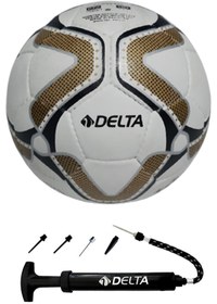 Resim Delta Pro League El Dikişli 5 Numara Futbol Topu + Top Pompası 