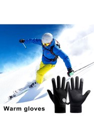 Resim Schulzz Motosiklet Kayak Eldiveni Su Kaydırma Soğuk Geçirmez Dokunmatik Parmak Özellikli 