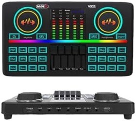 Resim Midex MX-2020 Effective Set Efektli Ses Kartı Mikrofon Kulaklık Stand Kayıt Canlı Yayın Seti (PC ve Telefon) 