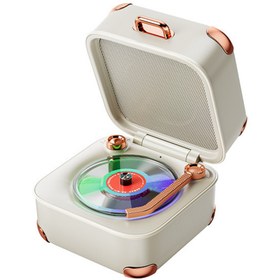 Resim Boğazören Beyaz nostaljik Retro Antika pikap,Plak Çalar görünümlü Kablosuz Minibox bluetooth hoparlör 