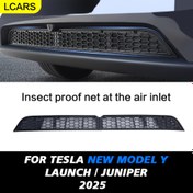Resim 2025 Tesla Model Y İçin Uygun Juniper Ön Tampon Hava Girişi Böcek Ekranı, Çıkarılabilir Toz Koruma Izgarası Kapağı, Araç Aksesuarı, Modern Kapak, Yüksek Kaliteli Koruyucu Ekran, Arazi Güçlendirici, Toz Önleyici, Çağdaş Tasarım, ABS Malzeme, Çıkarılabilir Ekran, Otomotiv Aksesuarları 