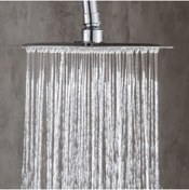 Resim Fause Tepe Duş Başlığı Kare Slim 304 Metal 25x25 cm Modern Tek Ebat 