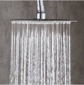 Resim Fause Tepe Duş Başlığı Kare Slim 304 Metal 25x25 cm Modern Tek Ebat 