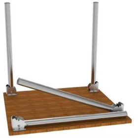 Resim Gürçay Katlanır Masa Ayağı 11.503 (4'lü) Parlak Krom 