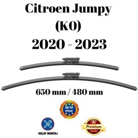 Resim Citroen Jumpy K0 2020 2021 2022 2023 Uyumlu Ön Cam Silecek Süpürgesi Takımı 650/480mm Silbak Sb2619d 