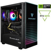 Resim Casper Excalibur E65H.147F-EF70X-0HE i7-14700F 64 GB 1 TB NVME SSD RTX5070 Dos Masaüstü Bilgisayar 