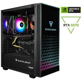 Resim Casper Excalibur E65H.147F-EF70X-0HE i7-14700F 64 GB 1 TB NVME SSD RTX5070 Dos Masaüstü Bilgisayar 