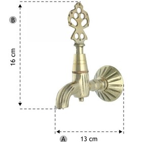 Resim FKN LPD İkili Sarı Osmanlı Musluk 