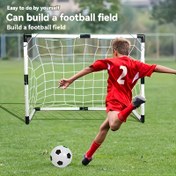 Resim 120CM Büyük Açık ve Kapalı Plastik Futbol Hattı Seti, Taşınabilir ve Kolay Kurulumlu DIY Spor Futbol Çerçevesi Oyuncak 
