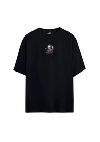 Resim Ogc Bebek Zombi Oversize Unisex T-shirt Siyah 