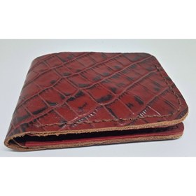 Resim Mahfuz Gerçek Deri Tamamen El Emeği Cüzdan 22cm*8cm * 1 Banknot Alanı 4 Kart Bölmesi 
