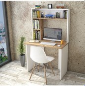 Resim Robinhome Robin Home Cornelia No 2 Çalışma Masası Kitaplık Çam Beyaz 