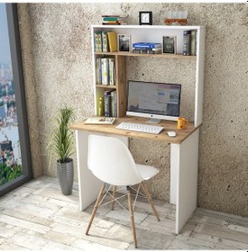 Resim Robinhome Robin Home Cornelia No 2 Çalışma Masası Kitaplık Çam Beyaz 