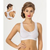Resim MİSS FİT 1502 DİKİŞSİZ SPORCU BÜSTİYER BEYAZ L/XL 
