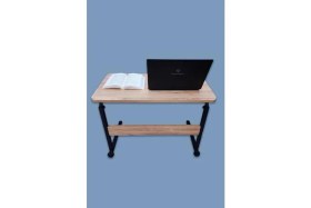 Resim Die Grup Yükseklik Ayarlı Tekerlekli Laptop Sehpası, Oval Kenar Tasarım, 80 cm 