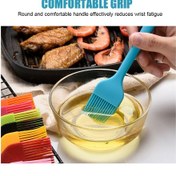 Resim Mufunye Yemek Kalitesi Silikon Yağlı Fırça - Isıya Dayanıklı, Etkili Dağıtım, Çeşitli Mutfak Kulları İçin Yeşil Çok Renkli 