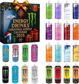 Resim Lollanda Advent Takvimi 2025 - Noel Takvimi Enerji İçeceği, 24 Günlük Sürpriz Hediyeler - Akrilik Noel Ağacı Süsleri 