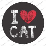 Resim I Love Cat Sticker 00274 