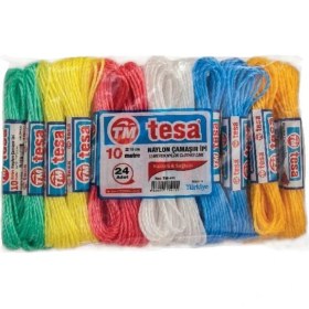 Resim Tncline Temsan 10 Metre Naylon Çamaşır Ipi 24'lü 