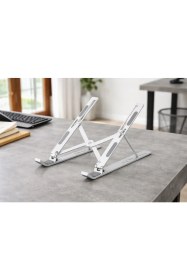 Resim Linalp Alüminyum Ayarlanabilir Laptop Standı Ergonomik Notebook Yükseltici Soğutucu Katlanabilir 6900020250321 Notebook Standı 
