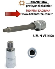 Resim Rico 1/2 M6 Lokmalı M Diş Yıldız Lokma Bits Torx Uzun Ve Kısa 