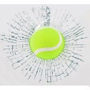 Resim Tenis Toplu 3 Boyutlu Kırık Cam Sticker 